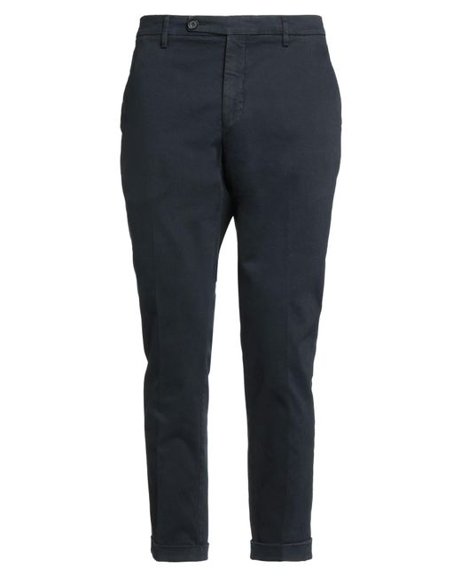 BE ABLE Blue Midnight Pants Cotton, Elastane for men