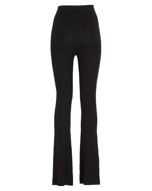 Rick Owens Black Pants Cashmere, Polyamide, Elastane