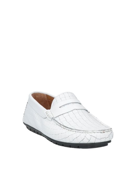 Baldinini White Loafer for men