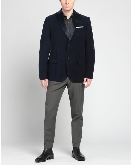 Daniele Alessandrini Blue Blazer for men