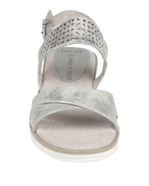 Marco tozzi deals white sandals