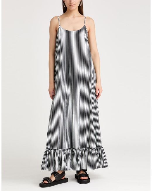 Jijil Gray Maxi Dress Cotton