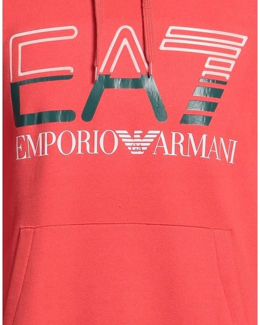 EA7 Red Sweatshirt for men