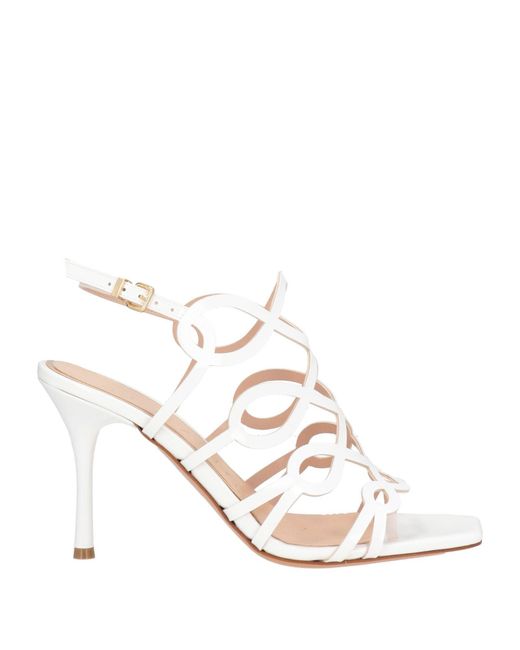 Albano White Sandals