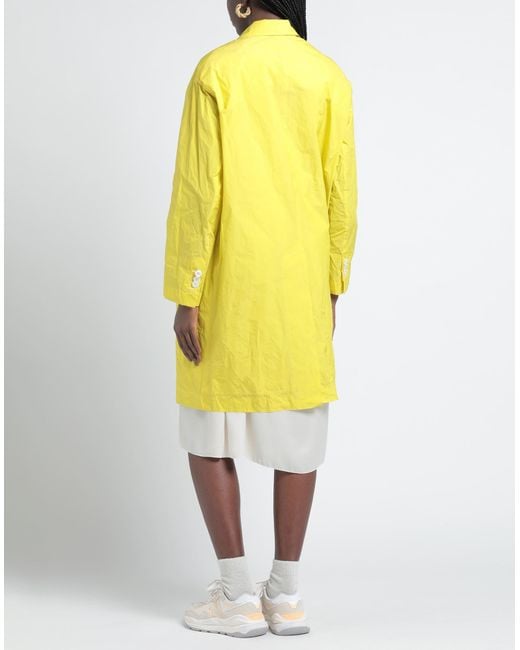 DSquared² Yellow Overcoat & Trench Coat