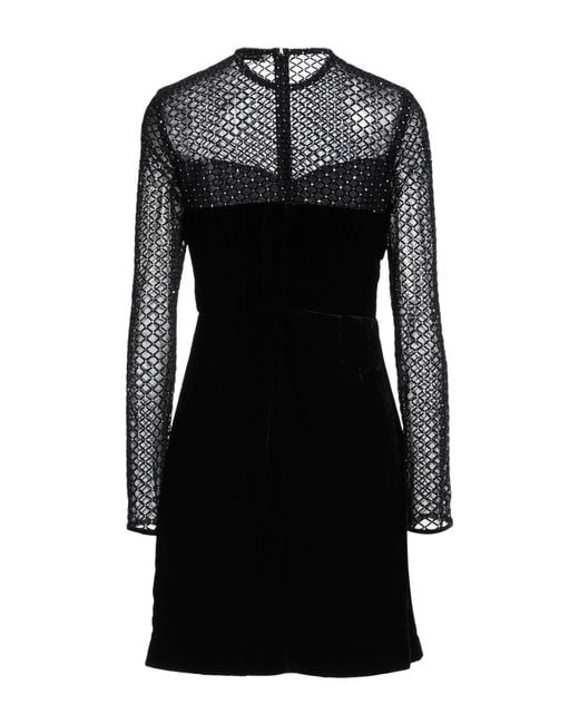 Sandro Black Mini Dress Polyester, Polyamide, Elastane, Viscose