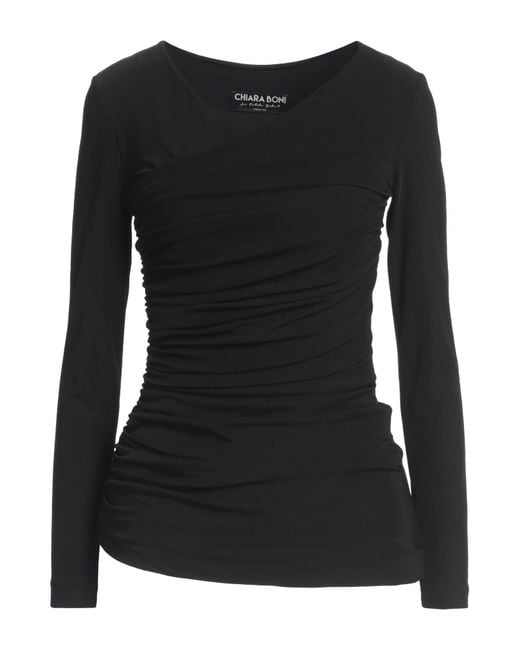 La Petite Robe Di Chiara Boni Black Top Polyamide, Elastane