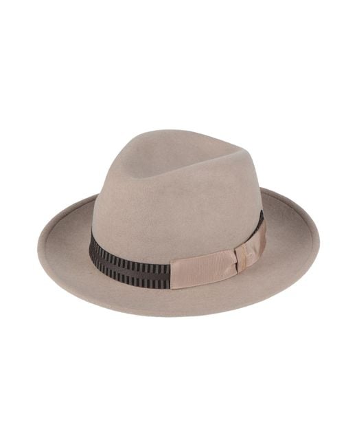 Borsalino Gray Hat Wool for men