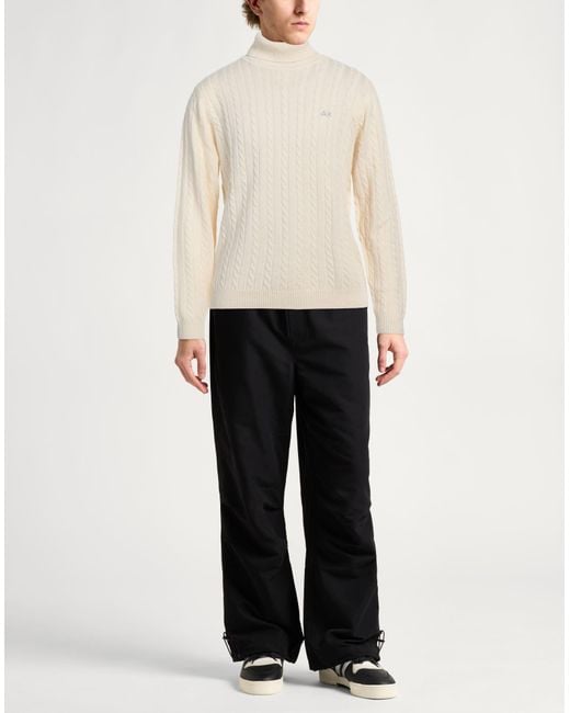 Sun 68 White Turtleneck for men