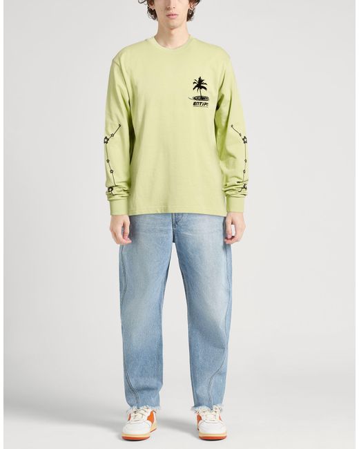 ENTERPRISE JAPAN Yellow T-Shirt Cotton for men