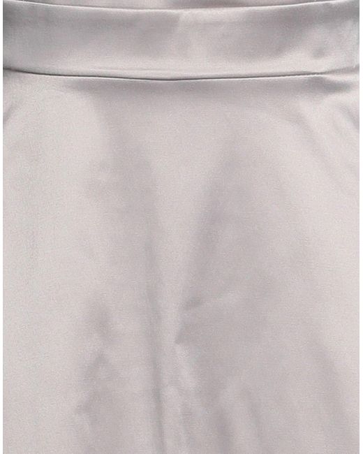 Biancoghiaccio Gray Dove Mini Dress Polyester, Cotton, Elastane