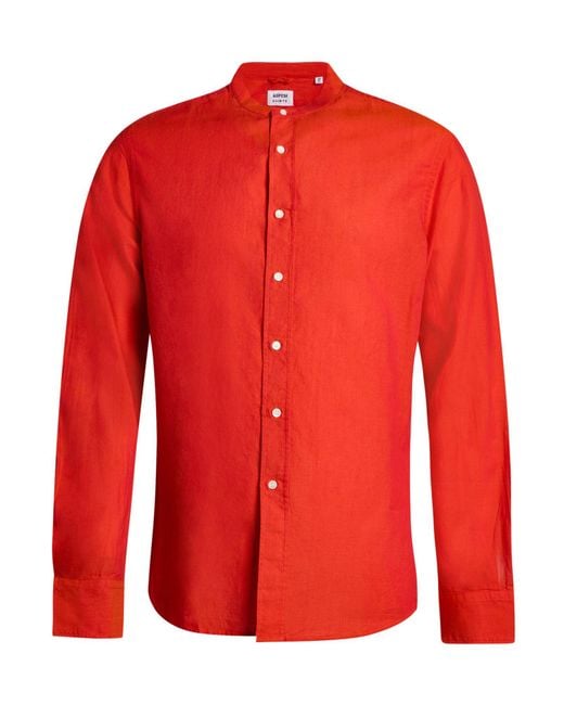 Aspesi Red Shirt Cotton for men