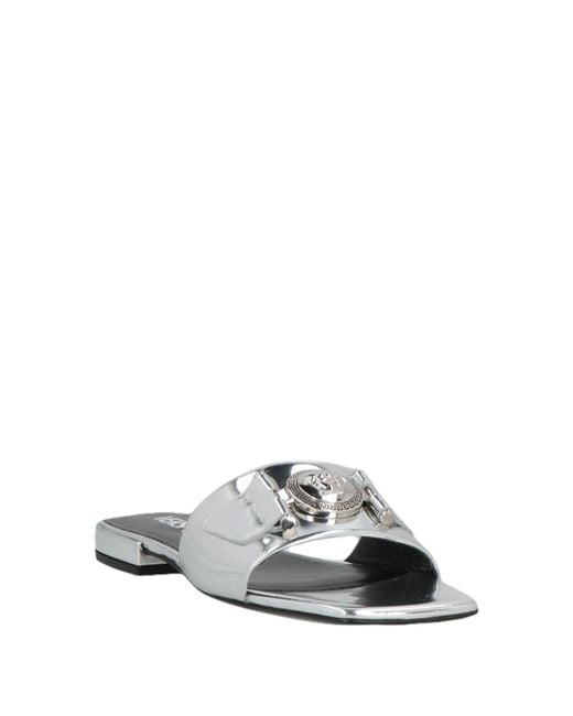 Versace White Sandals Leather