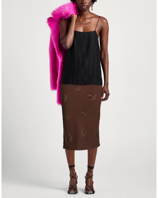 Pinko Brown Midi Skirts