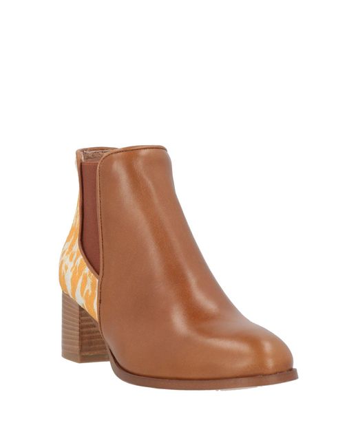 Mellow Yellow Brown Ankle Boots