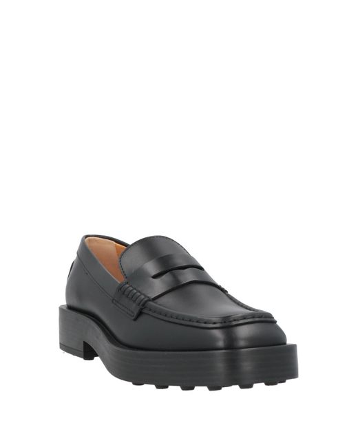 Tod's Gray Loafers Leather