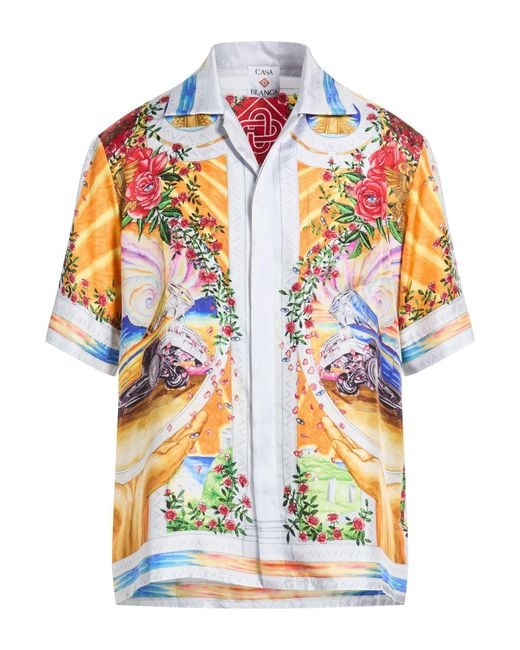 Casablanca Multicolor Light Shirt Silk for men