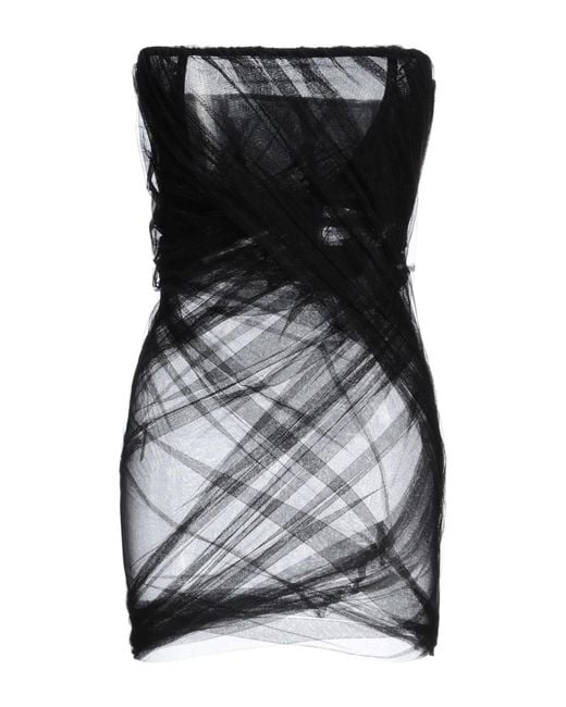 The Attico Black Mini Dress Polyamide, Elastane