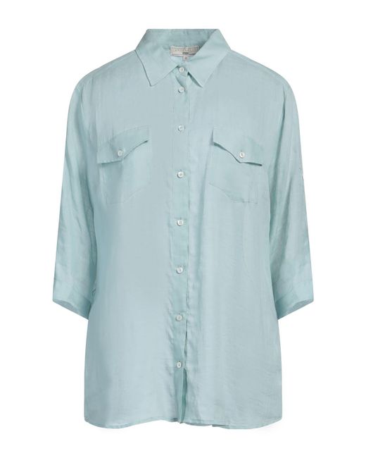 Antonelli Blue Shirt Ramie