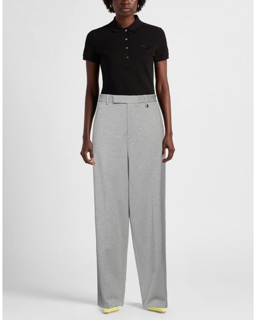 GIUSEPPE DI MORABITO Gray Pants Viscose, Polyamide, Elastane