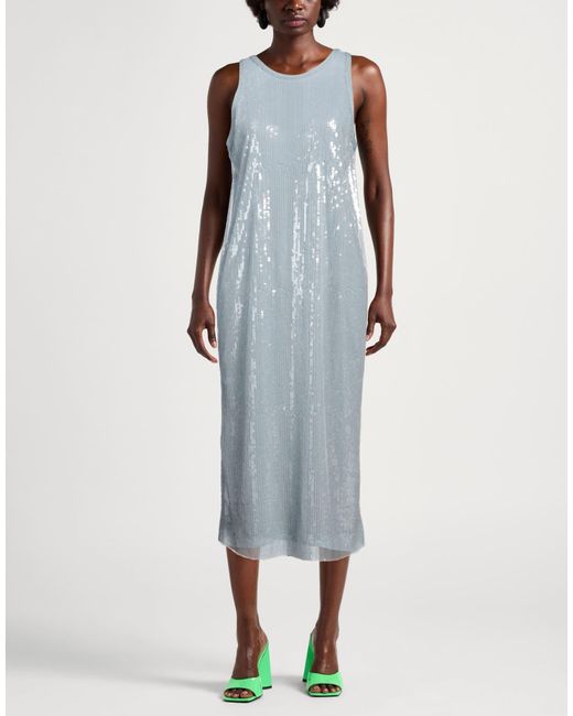 8pm Blue Midi Dress