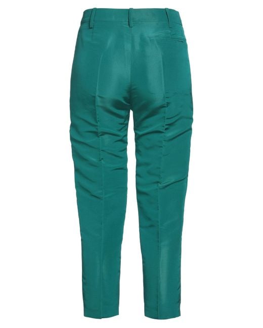 Valentino Garavani Green Pants Silk