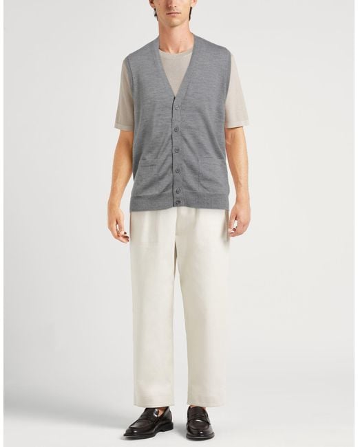 Alpha Studio Gray Cardigan for men