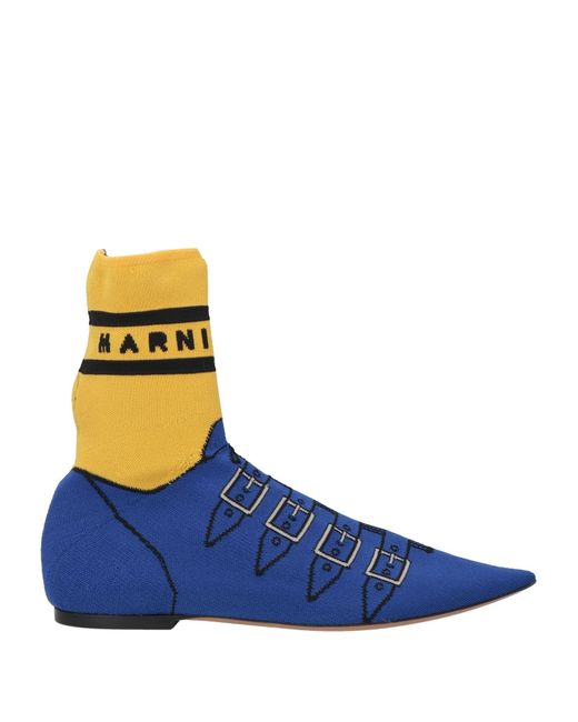 Marni Blue Ankle Boots