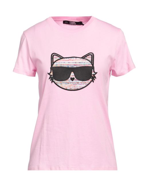 T-shirt di Karl Lagerfeld in Pink