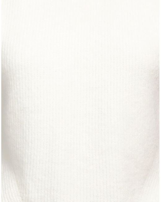 Pinko White Sweater Polyamide, Viscose, Wool, Elastane