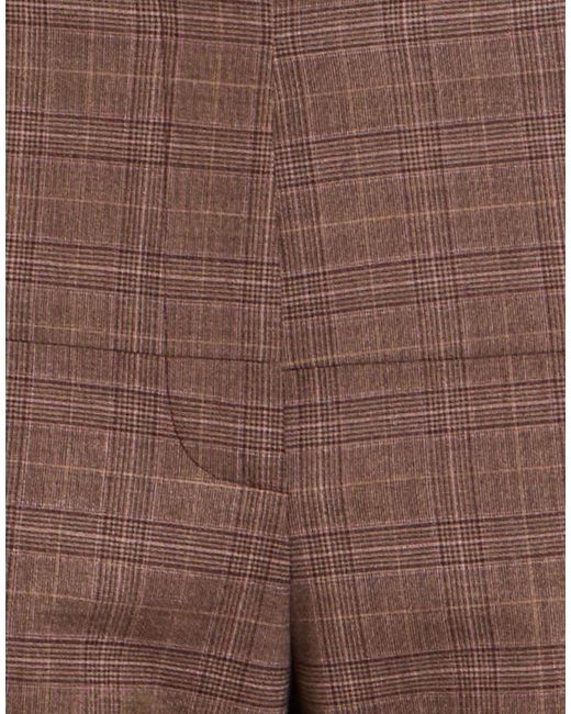 Eleventy Brown Pants Virgin Wool, Elastane