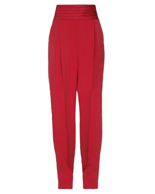 Emporio Armani Red Trouser