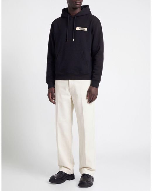 Jacquemus Black Sweatshirt Cotton for men