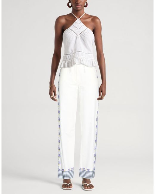 Paul & Joe White Pants Cotton