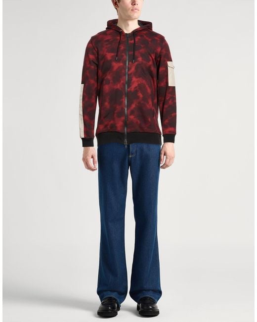 Herno Red Burgundy Sweatshirt Cotton for men
