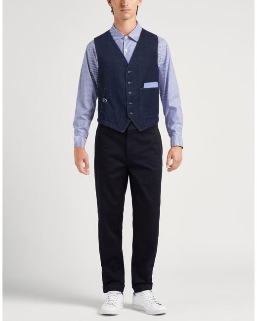 Berna Blue Waistcoat for men