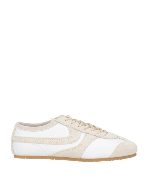Dries Van Noten White Ivory Sneakers Leather