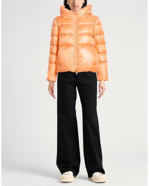 Herno Orange Globe Puffer Polyamide
