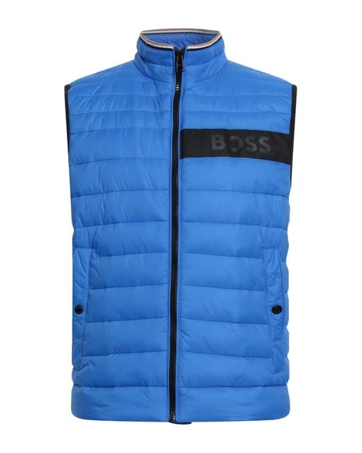 Chompa Sin Mangas Boss de hombre de color Blue
