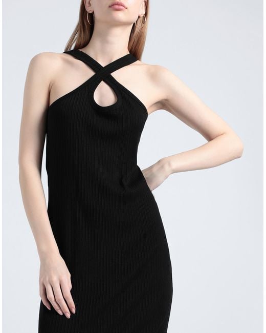 NINETY PERCENT Black Midi Dress