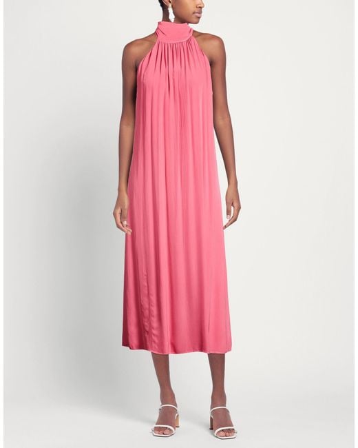 ALESSIA SANTI Pink Midi Dress Viscose