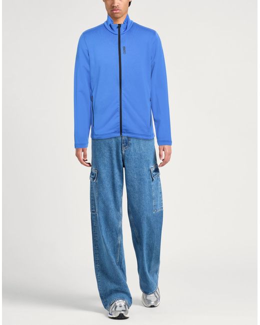 Colmar Blue Facetime Bright Sweatshirt Polyester, Elastane for men