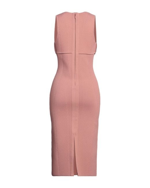 Hervé Léger Pink Midi Dress