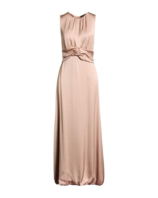 Giorgio Armani Natural Maxi Dress Silk