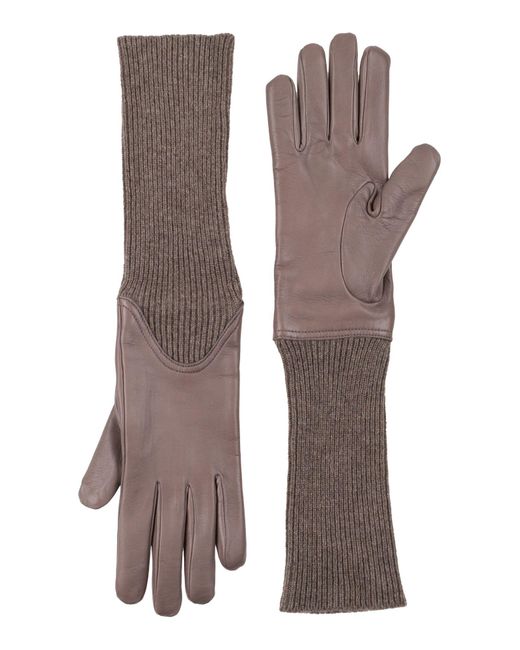 Agnona Brown Gloves