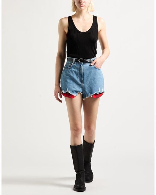 Moschino Blue Denim Shorts
