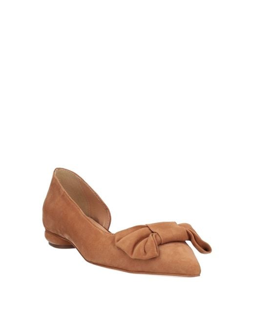 CafeNoir Brown Ballet Flats