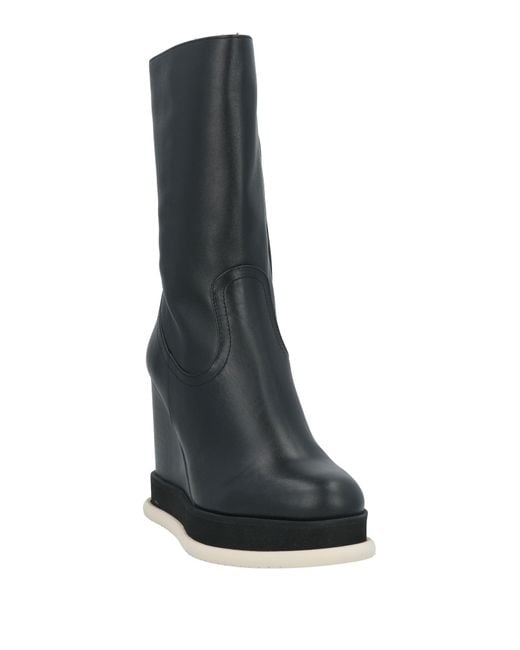 Paloma Barceló Black Ankle Boots Leather