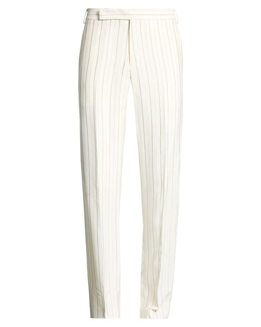 Lardini White Pants Viscose for men