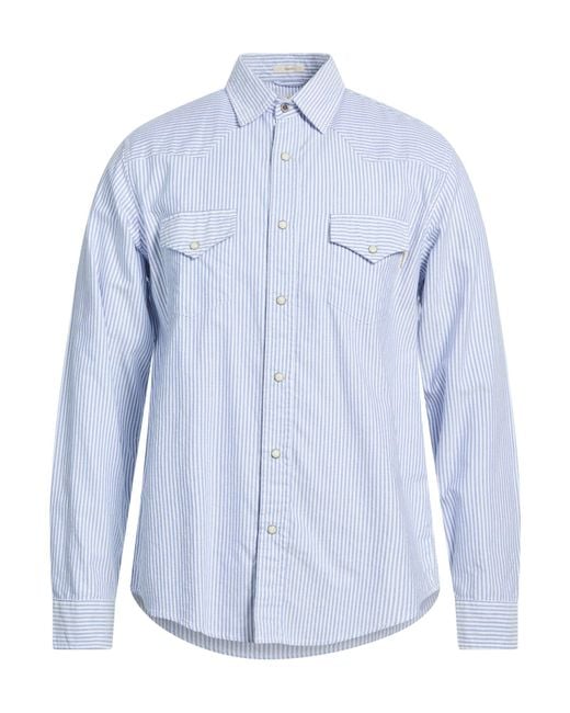 Roy Rogers Blue Azure Shirt Cotton for men